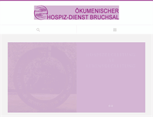 Tablet Screenshot of hospiz-bruchsal.de